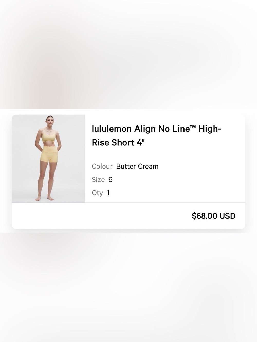 lululemon athletica Align No Line High-Rise Bike Shorts - Butter Cream